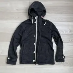 ビームス　ダークグレー フード付きジャケット