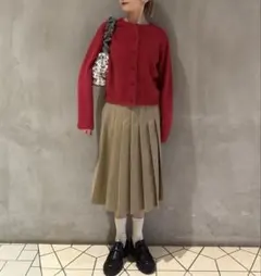 【BEAUTY&YOUTH】 ラップ プリーツスカート