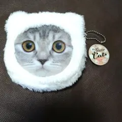 FLAT POUCH CAT ねこ フェイス ポーチ