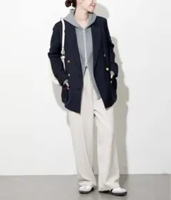 JOURNAL STANDARD ウールライクストレッチワイドパンツ