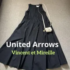 Vincent et Mireille ノースリーブロングワンピース ブラック