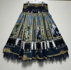 【OZZ ANGELO オッズアンジェロ】宗教画総柄2wayリバーシブルスカート