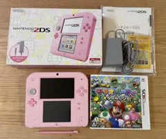【美品】Nintendo 2DS ピンク 本体 ACアダプターカセット付き