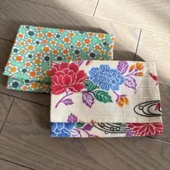 和柄 花柄 ポケットティッシュケース 2個セット