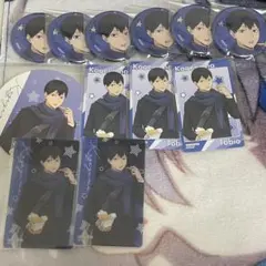ハイキュー コスモワールド 影山飛雄 缶バッジ カード コースター