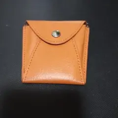 オレンジレザーコインケース