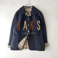 【ダブルフェイス&リバーシブル】DAKS リバーコート ユニセックス ブラック