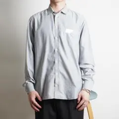 EMPORIO ARMANI 長袖ワイシャツ フォーマル グレー/FZ155