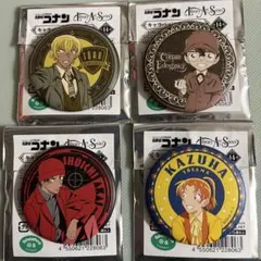 名探偵コナン　キャラバッジコレクション　ライブラリーアート　4個セット