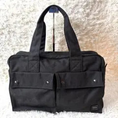 PORTER ポーター SMOKY スモーキー ボストンバッグ ブラック A4可