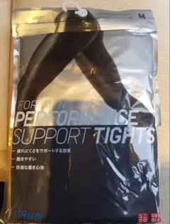 UNIQLO AIRism パフォーマンスサポートタイツ M ブラック