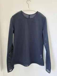 STUNNING LURE チュールロングTシャツ M ネイビー