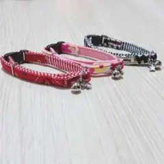고양이 목걸이, 3개 세트, 방울이 달린 하트 모양 참, 아름다운 아이템, 카와노 산업