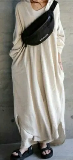 訳あり アンティカ ビッグシャツ ロングワンピース ロングカーディガン