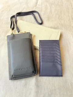 スマホショルダーバッグ 〈本革ブラウン〉　スマホポシェット