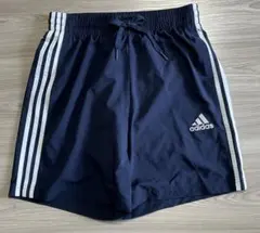 【新品未使用】adidas ネイビー ハーフパンツ 3本ライン　Lサイズ