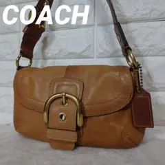 COACH ソーホー ワンショルダーバッグ キャメル レザー 11840