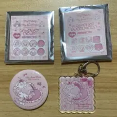 ドーリーミックス　マイメロディ ピアノちゃん アクリルキーホルダー＆缶バッジ