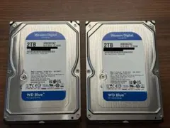 Western Digital 2TB HDD WD20EZAZ 2台セット