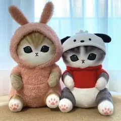 mofusand　モフサンド　BIGぬいぐるみ　うさぎ・ポチャッコ 2種セット