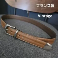 レディースレザーベルト　 フランス製ヴィンテージ 【シャルルジョルダン】