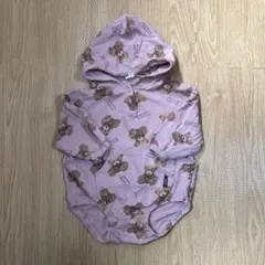 くま柄　ベビーロンパース　70〜80サイズ　女の子