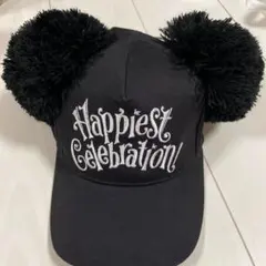 Disney ディズニー ミッキー ミニー キャップ ポンポン 黒のサムネイル