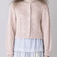 Spring aran knit cardiganのサムネイル