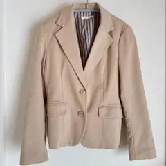 index ベージュ　テーラードジャケット　ビジネス