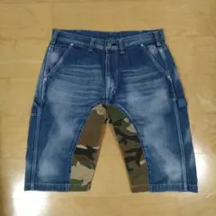 児島ジーンズ デニムハーフパンツ モンキーコンボのサムネイル
