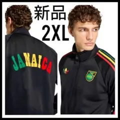 新品★黒2XL★ジャマイカ‪×ボブ・マーリートラックジャケット★ジャージ★男女