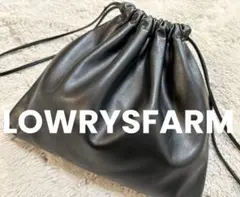 LOWRYS FARMローリーズファームフェイクレザー巾着バッグ合皮サコッシュ