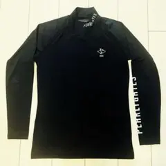 PEARLY GATES 黒モックネックシャツ XL〜2XL 着画有 size7 PEARLY GATES（パーリーゲイツ） tシャツ ルークールスムース半袖