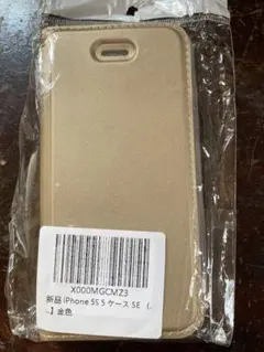 iPhone 5S 5 SE 手帳型ケース ゴールドのサムネイル