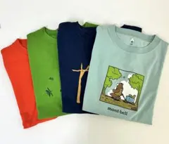mont-bell イラストTシャツ 4色セット　140㎝