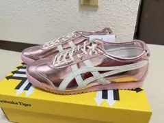 Onitsuka Tiger メタリックピンク スニーカー