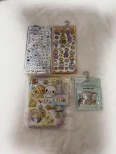 なっとうちゃん ぷくきらシール フレークシール あわわちゃん プチドロップシール