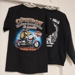 未使用品　ハーレーダビッドソン　Sサイズ　長袖、半袖Tシャツ　２枚セット