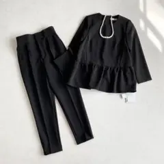 MICA&DEAL セットアップ ペプラムトップス + テーパードパンツ 日本製