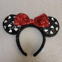 ディズニー カチューシャ スパンコール ハート