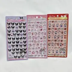 ボンボンドロップシール ミニ クロミ キティ 3シートセット