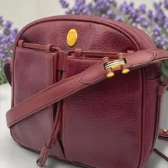 【美品】 カルティエ ショルダーバッグ マストライン レザー ボルドー