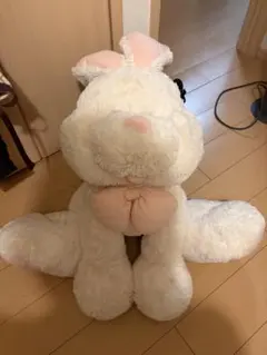 ウサギ ぬいぐるみ ホワイト ピンクのサムネイル