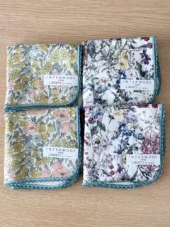 【未使用】リバティ　LIBERTY フラワーハンカチ 4枚セット