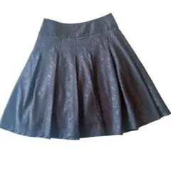 ブラック　レディース　スカート　プリーツ　黒　オフィス　フォーマル　大人 春