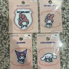 【4枚】サンリオ　ワッペンシール