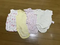 ユニクロ肌着コットンメッシュボディスーツ80㎝まとめ売りセット