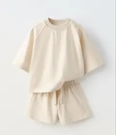 ZARA キッズ 新品 Tシャツショートパンツ 116 セットアップルームウェア