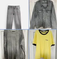 美品　グレーコーデ3点セット　 Tシャツオマケ付き　合計24000円程