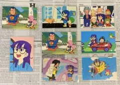 Dr.スランプ アラレちゃん　ラミネートカード 　８枚セット　当時物